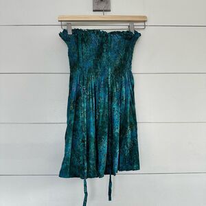 Spicy Bambu Women’s One Size Antik Boho Mini Dress Cover Up New NWT Bohemian